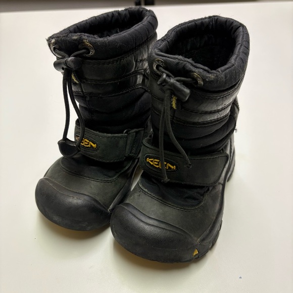 2/$20 Keen Toddler Boys 10 Breckenridge Black Winter Chunky Boot Waterproof Snow - Picture 1 of 8